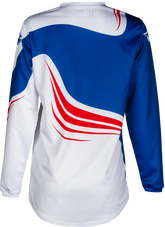 Jersey Fly F-16 Rojo Blanco Azul 2025 Niño